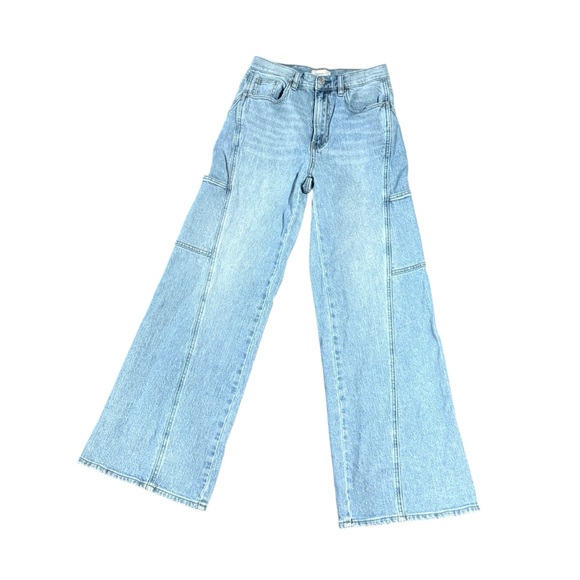PacSun Denim - Women's PacSun Sky BlueWide Leg Stretch Flare Jeans Size 26